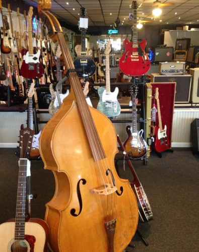 Michael Kellly hollow body and electric guitars at Murlin's Music World in Maryville, TN