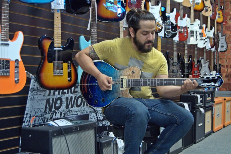 Michael Kelly electric Patriot guitar at Murphy's Music in Irving, TX