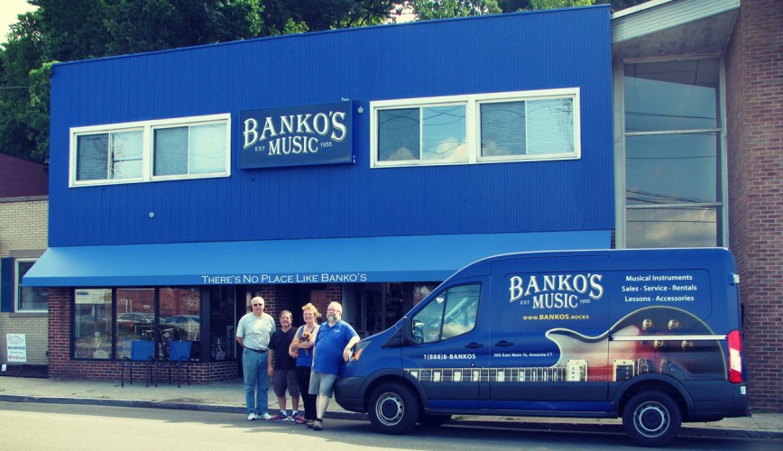 Banko's Music store in Ansonia, Connecticut
