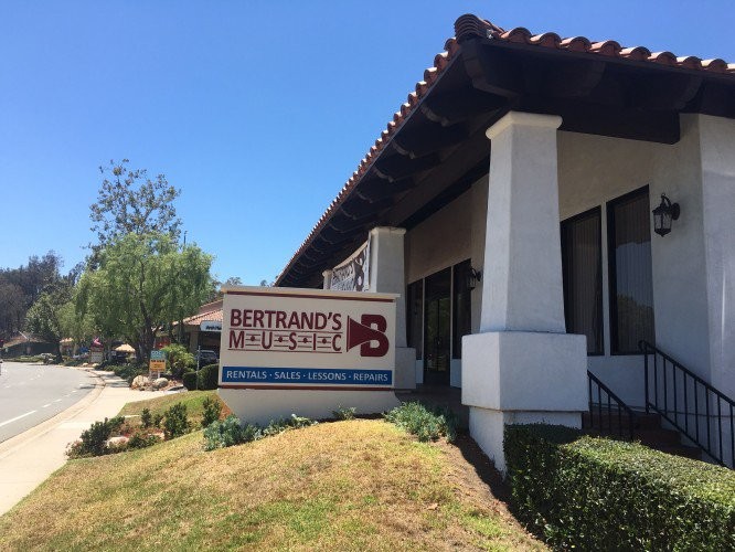 Bertrand's Music store in San Bernardino, California