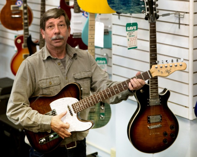 Michael Kelly 1950s electric guitar at A Plus Guitars in Bridgeport, WV