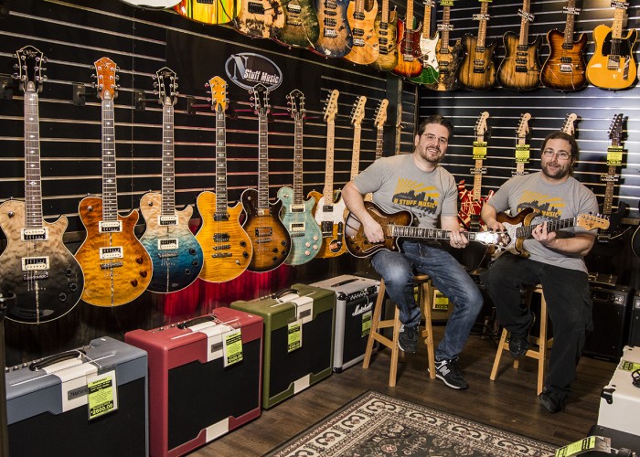 Michael Kelly electric guitars at N Stuff Music store in Pittsburgh, PA