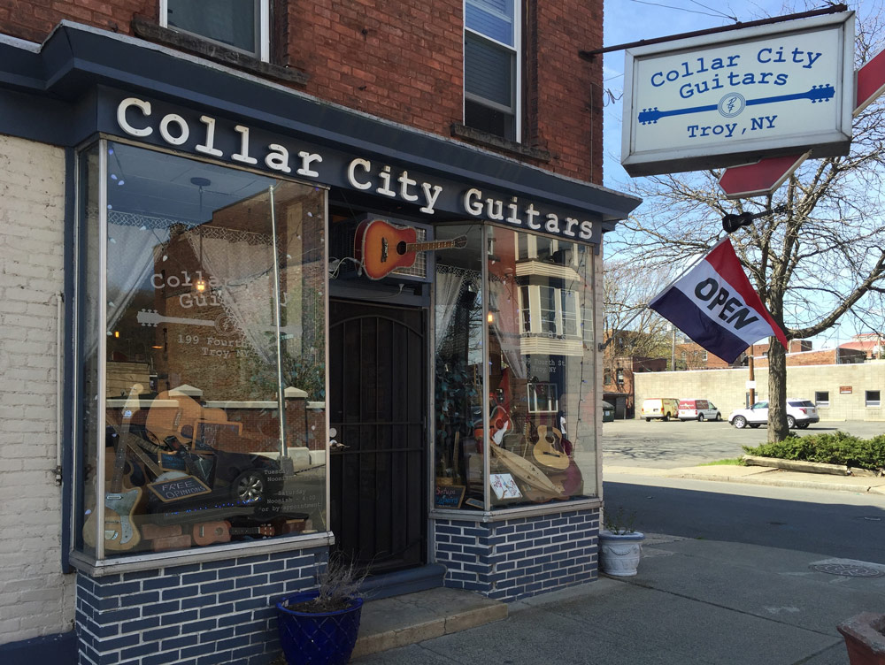 Collar City Guitars store front Collar City Guitars store front