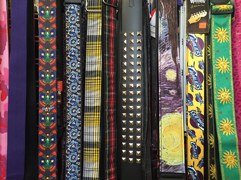 Pfabe's selection of guitar straps Pfabe's selection of guitar straps