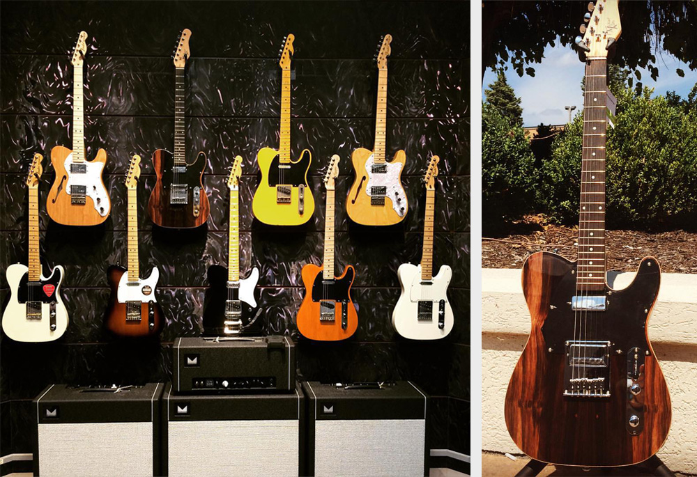 Michael Kelly 1955 Ebony and 1950s electric guitars at Springfield Music