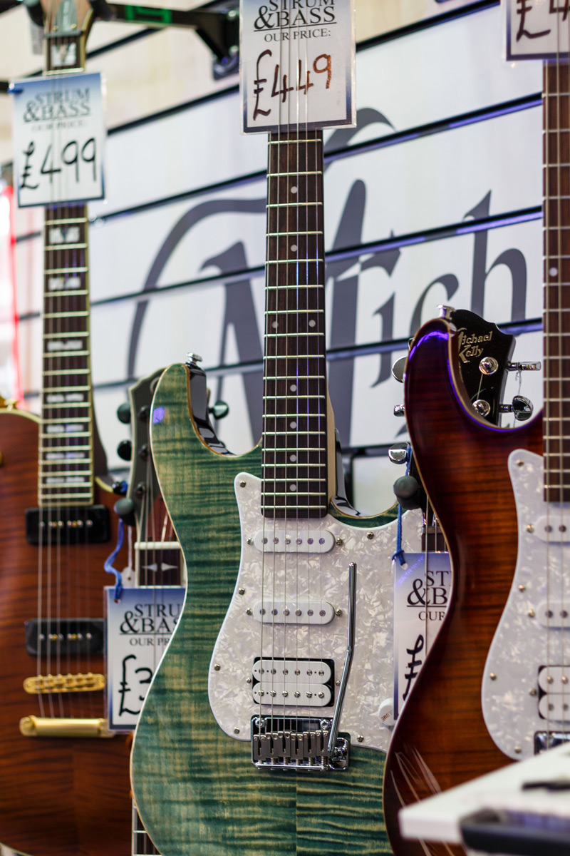 Michael Kelly 1960s guitars at Strum & Bass music store Michael Kelly 1960s guitars at Strum & Bass music store
