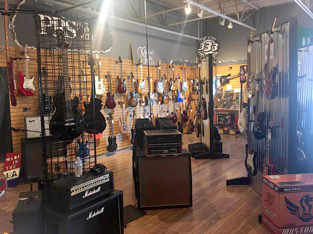 Michael Kelly 1950s, 1960s, and Patriot electric guitars and amps at Unga Bunga music store Michael Kelly 1950s, 1960s, and Patriot electric guitars and amps at Unga Bunga music store