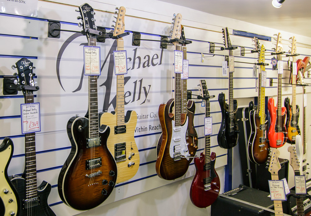 West End Music has a wide selection of electric guitars including strat and tele style models