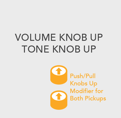 volume knob up tone knob up