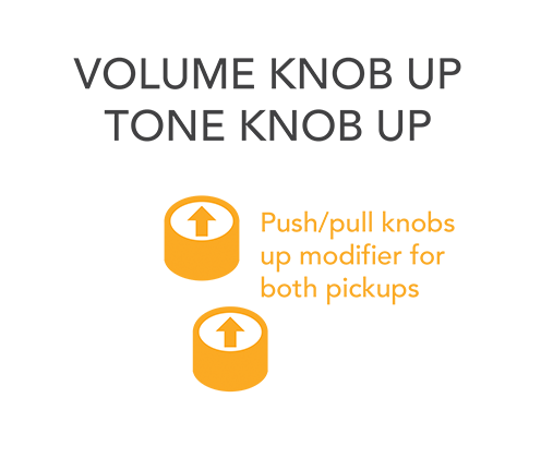 volume knob up tone knob up