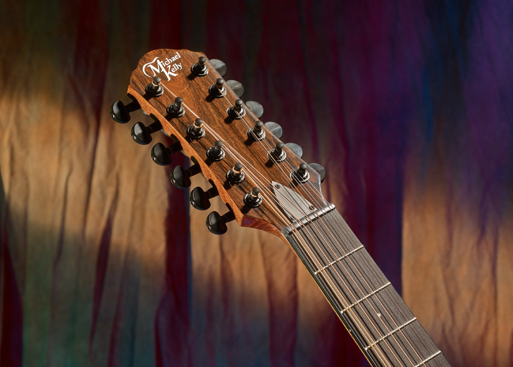 headstock of 12-string guitar