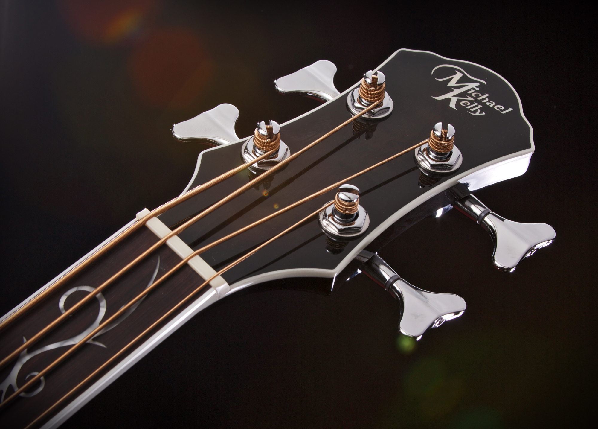 acoustic bass headstock