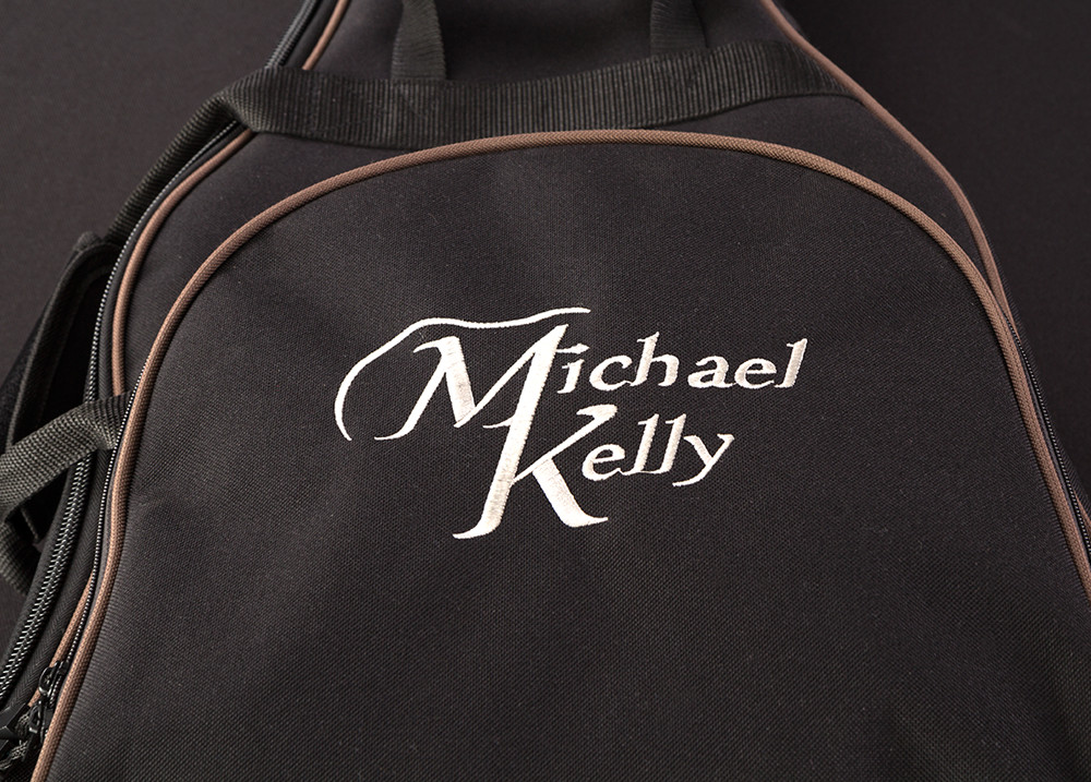 Michael Kelly logo on gig bag